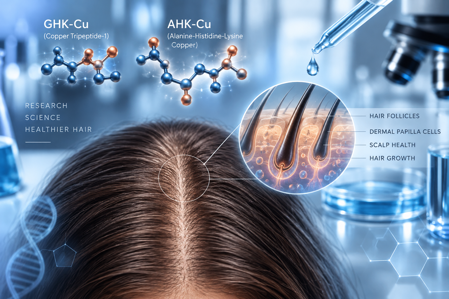 Do GHK-Cu & AHK-Cu Help With Hair Loss & Hair Growth?
