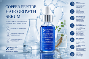 Copper Peptide Hair Serum: GHK-Cu, AHK-Cu & Peptides | Peptide Labz
