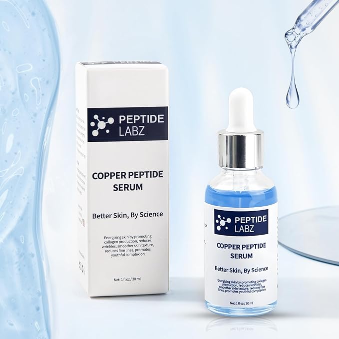 GHK- Cu Copper Peptide Serum for Face - Anti Wrinkle - Increase Collagen - Anti Aging Peptide Labz GHK- Cu Copper Peptide Serum for Face - Anti Wrinkle - Increase Collagen - Anti Aging Peptide Labz