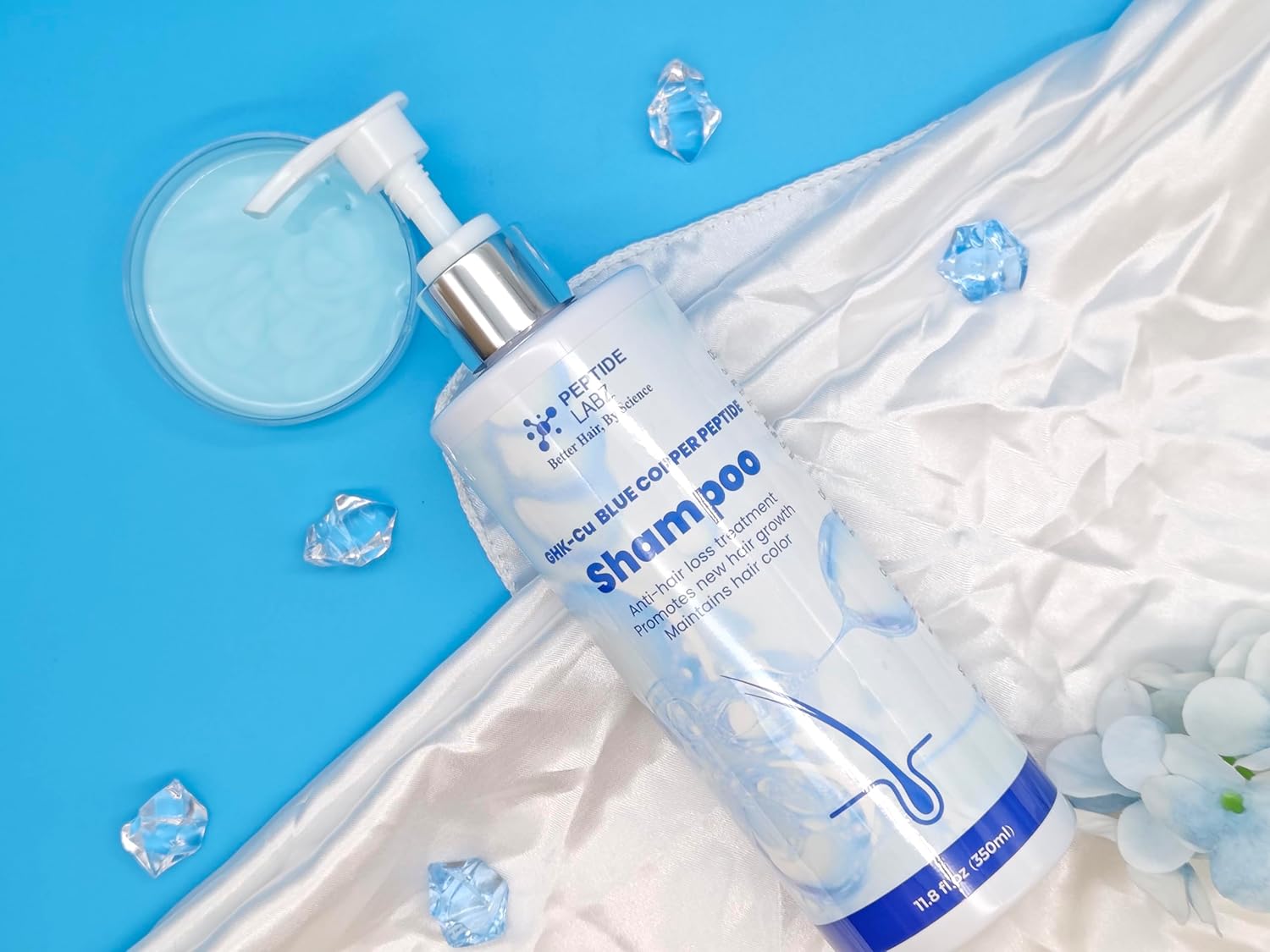 GHK-Cu Copper Peptide Shampoo - Anti Hair Loss Shampoo - Promotes New Hair Growth, 11.8 Fluid Ounce