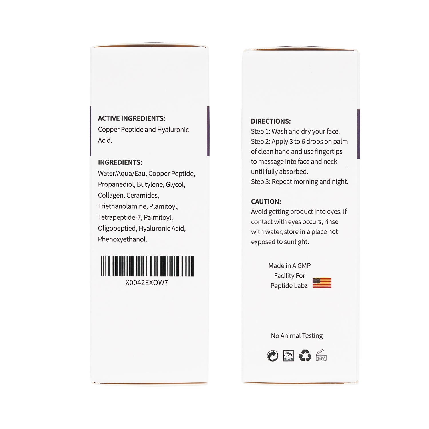 Copper Peptide Serum for Face - Anti Wrinkle - Increase Collagen - Anti Aging for Skin, 1 Fluid Ounce