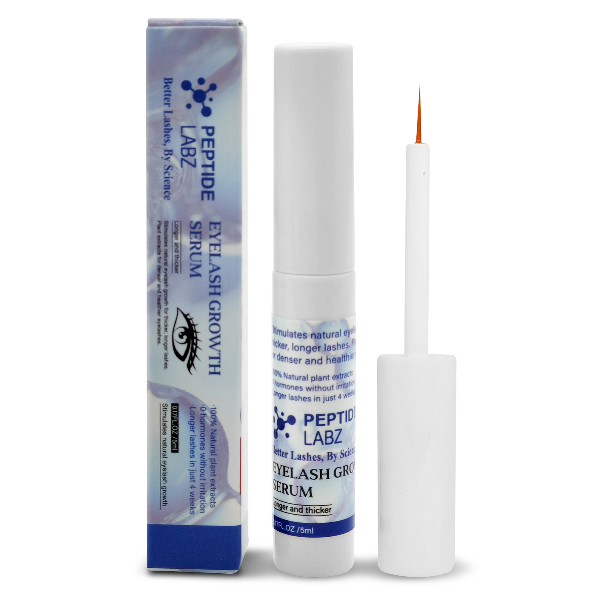 Eyelash Growth Serum with Myristoyl Pentapeptide-4, Keratin & Diaminopyrimidine Oxide – Peptide Labz