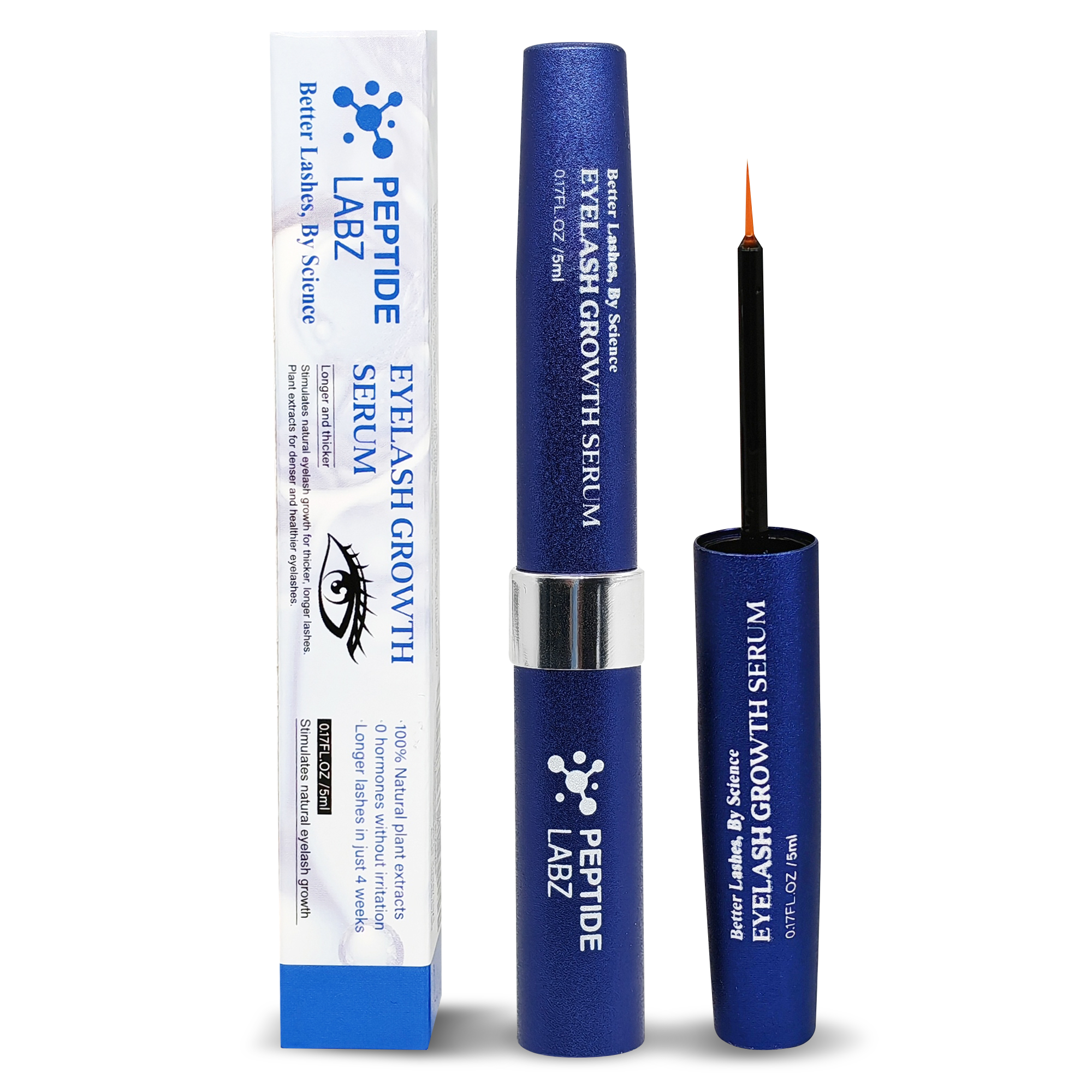 Eyelash Growth Serum with Myristoyl Pentapeptide-4, Keratin & Diaminopyrimidine Oxide – Peptide Labz