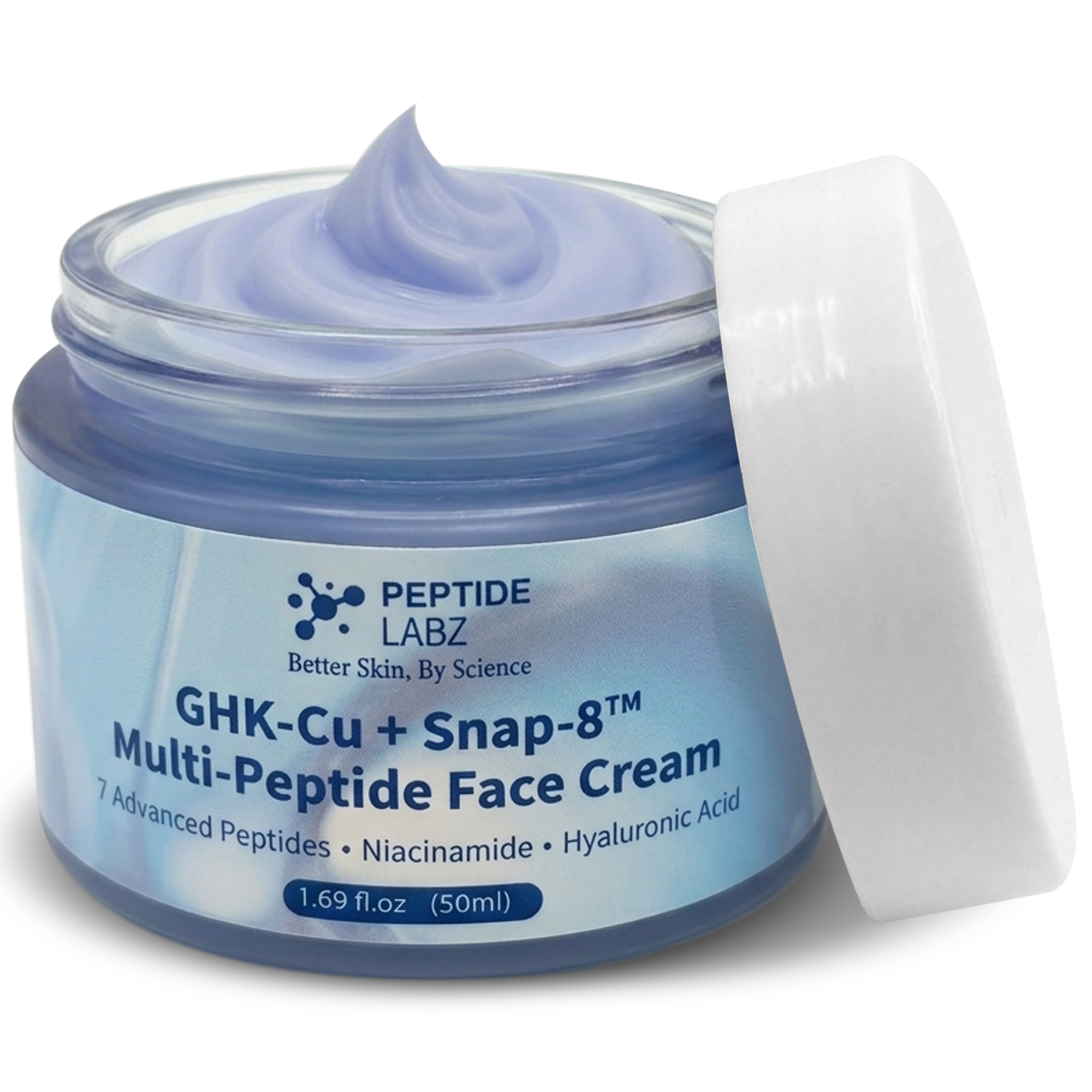 GHK-Cu + SNAP-8™ Multi-Peptide Face Cream | Peptide Labz