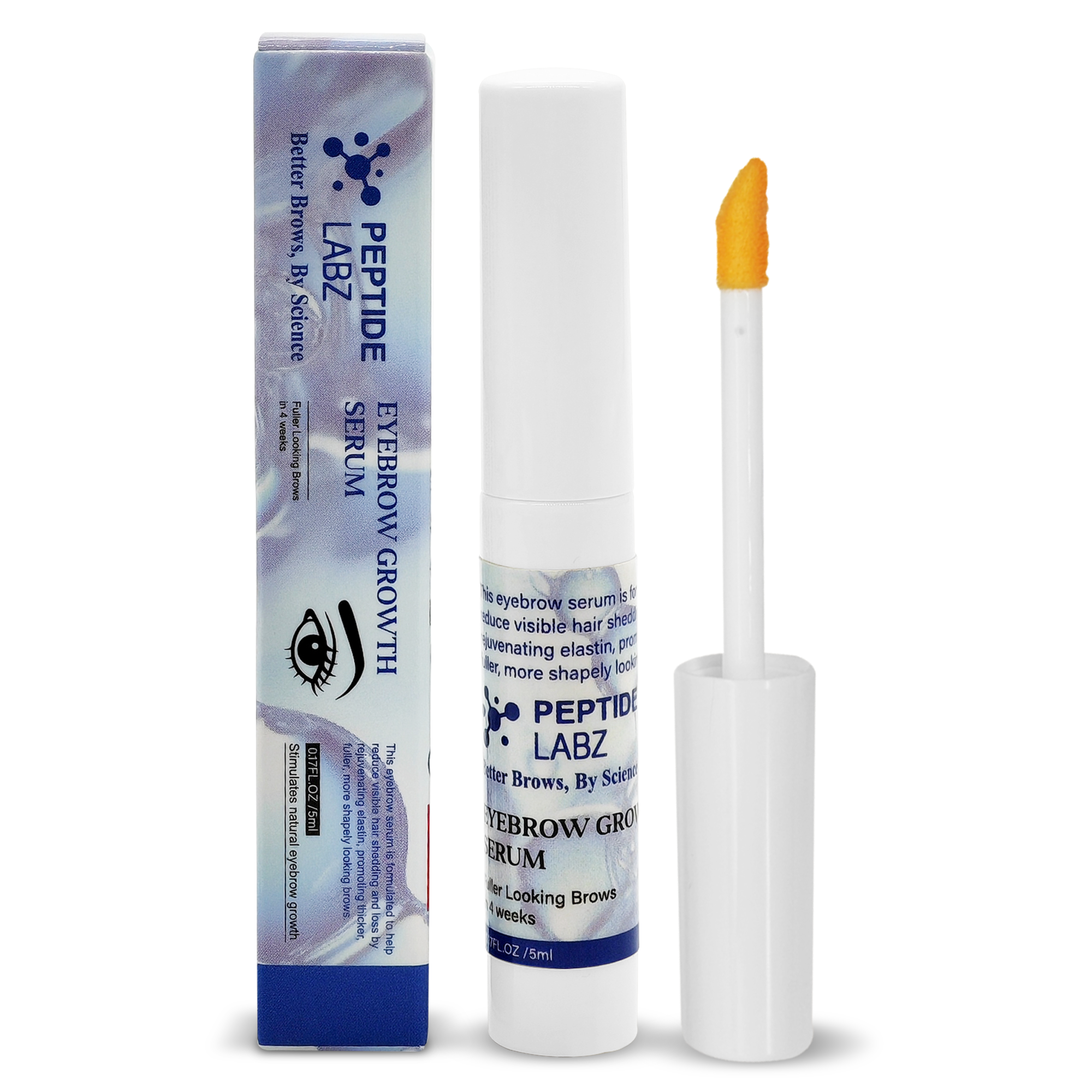 Eyebrow Growth Serum with Myristoyl Pentapeptide-4, Diaminopyrimidine Oxide & Ginger – Peptide Labz