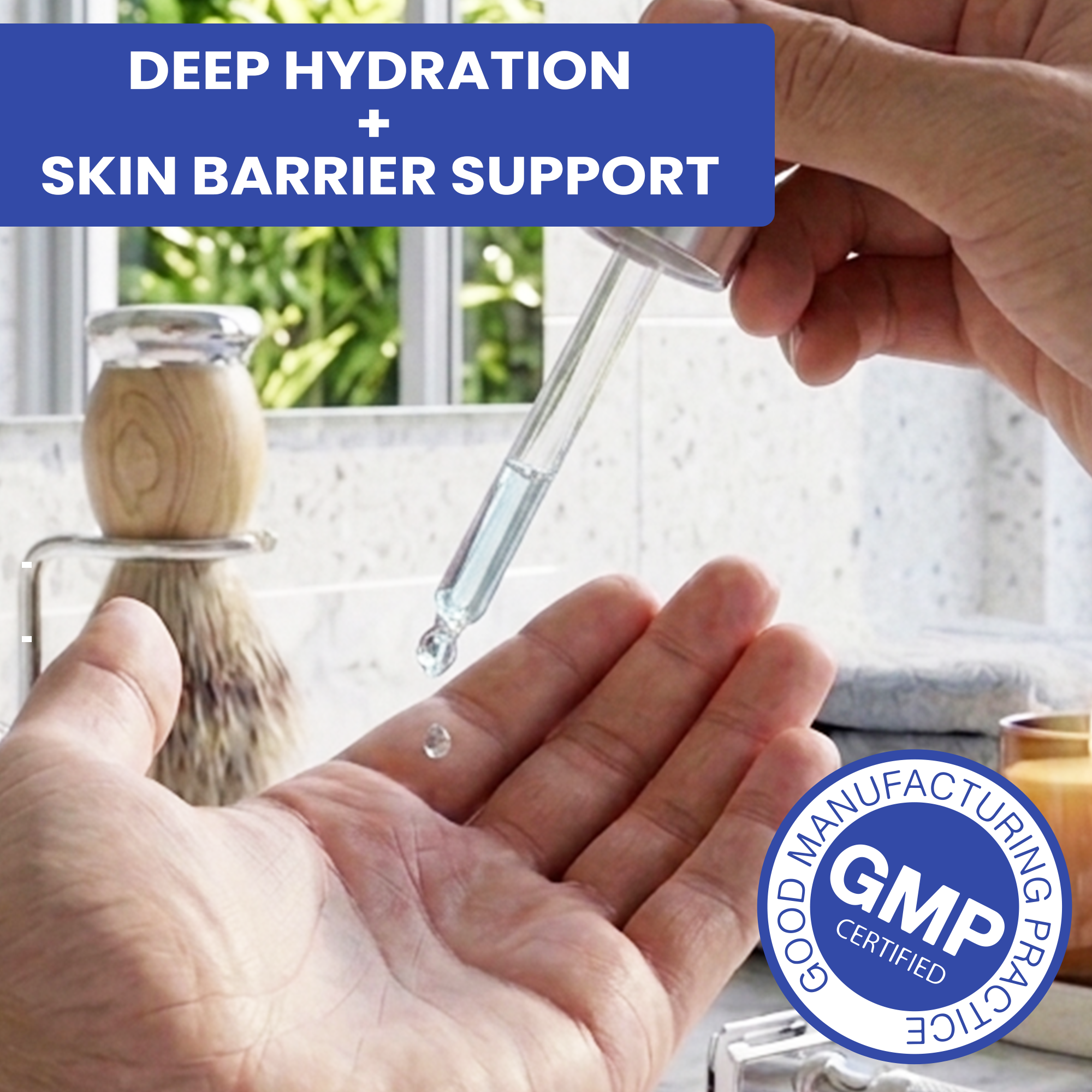 Shave Save™ Multi-Peptide After Shave Repair Serum | Copper Tripeptide-1, Hyaluronic Acid & Advanced Peptide Complex | Post-Shave Skin Hydration & Recovery Support