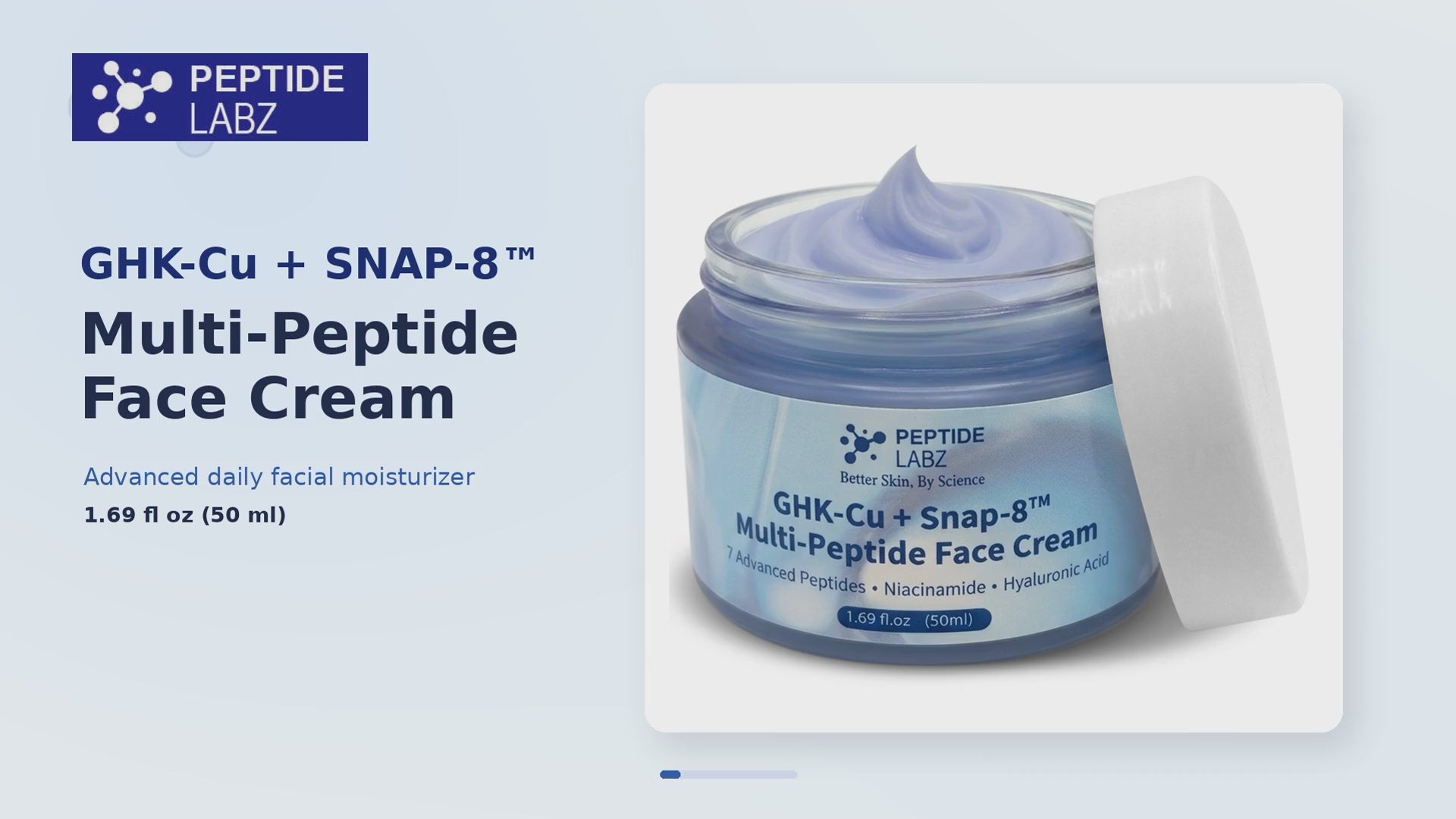 GHK-Cu + SNAP-8 Multi-Peptide Face Cream | Peptide Labz